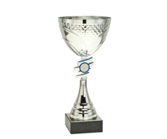 Sportbekers zilver/blauw