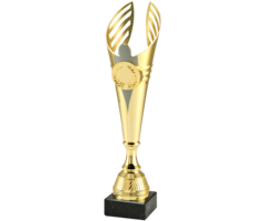 Beker goud/mat zilver