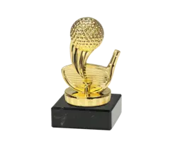 Golfbal op marmer