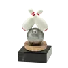 Resin bowling figuur op marmer