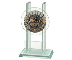 Glazen trofee Longest Drive