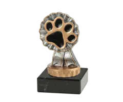 Resin Hondenpoot figuur op marmer