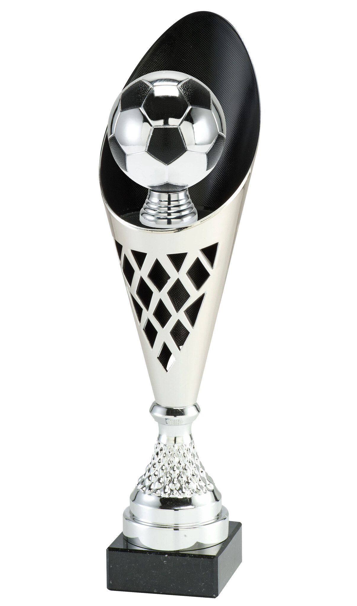 Voetbaltrofee met 3D voetbalfiguur 35–39 cm