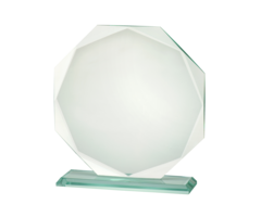 Glas trofee  8 kant