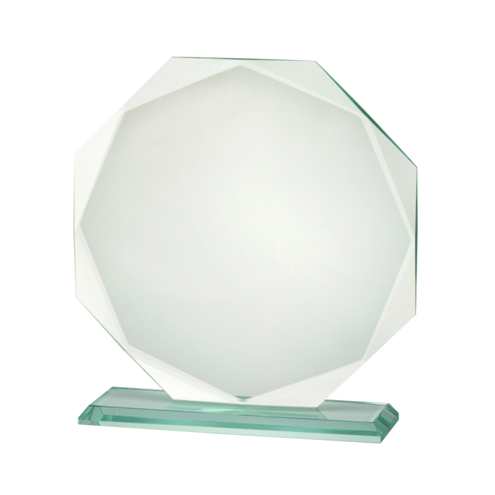 Glas trofee 8 kant