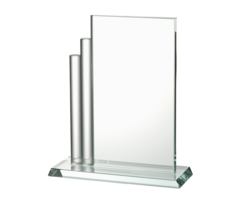 Glas trofee  rechthoek
