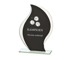 Glas zwart/transparant