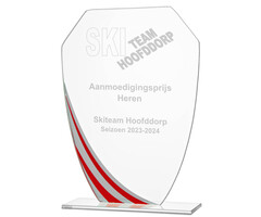 Glas trofee inclusief graveren
