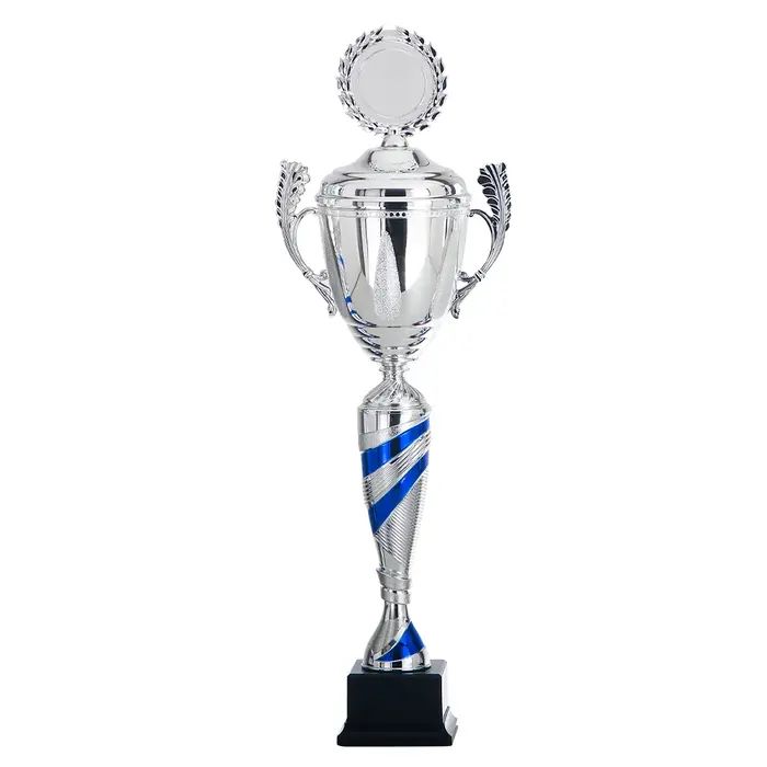Trofee zilver blauw