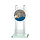 Glazen trofee zwemmen