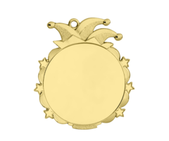 Medaille Carnaval Goudkleur 70mm