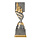Schaak trofee antiek grijs-goud