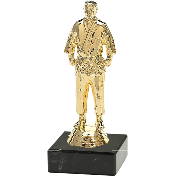 Judo figuur op marmer