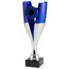 Trofee zilver-blauw