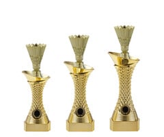 Beker goud badminton  23.5 t/m 27.5cm