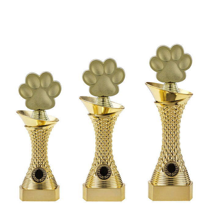 Trofee heavy weight met hondenpoot