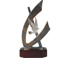 Duif trofee metaal