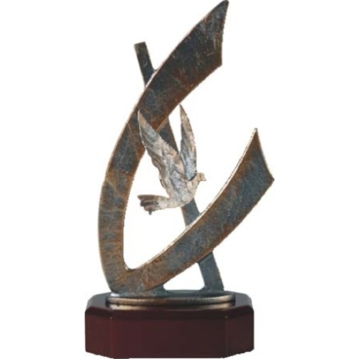 Duif trofee metaal