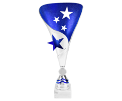 Trofee "Star"zilver-blauw