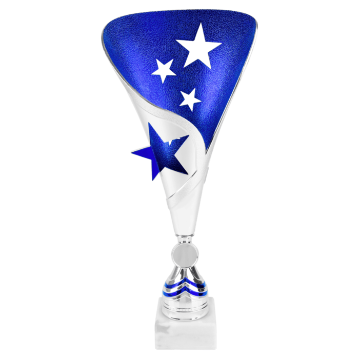 Trofee "Star"zilver-blauw