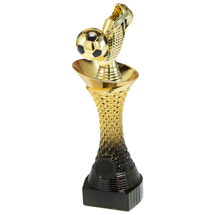 Trofee voetbal Goud ,zwart