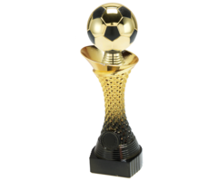 Trofee voetbal Goud-zwart