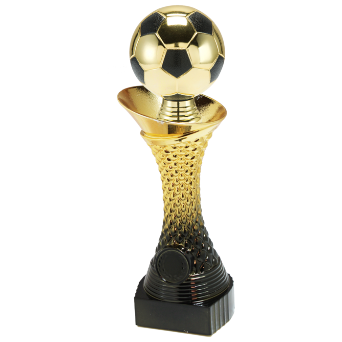 Trofee voetbal Goud -zwart