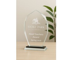 Glas trofee inclusief giftbox