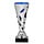 Voetbal beker zilver met blauw