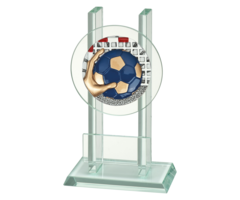 Glazen trofee Handbal