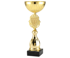 Beker goud met shildje