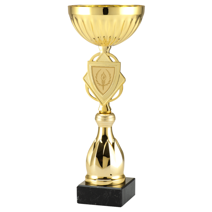 Beker goud met shildje