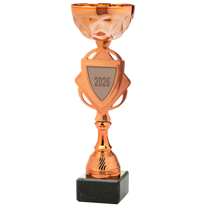 Beker brons met shildje