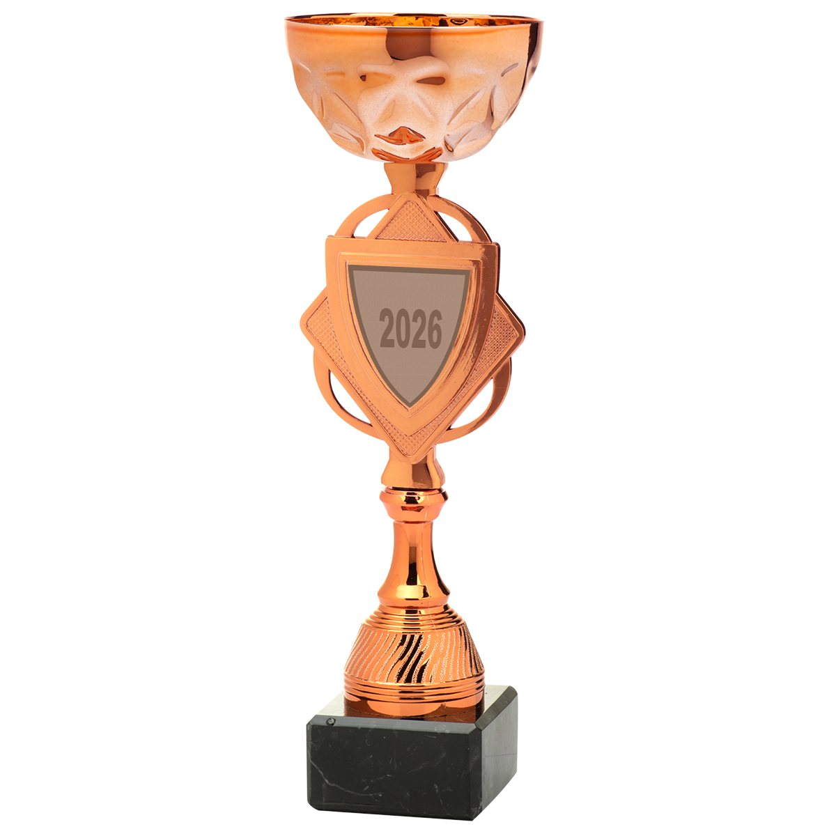 Beker brons met shildje