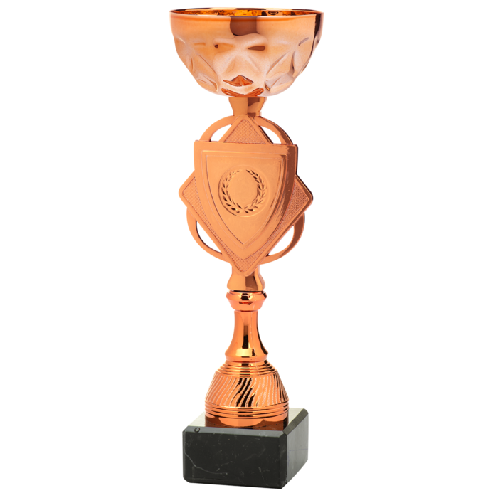 Beker brons met shildje