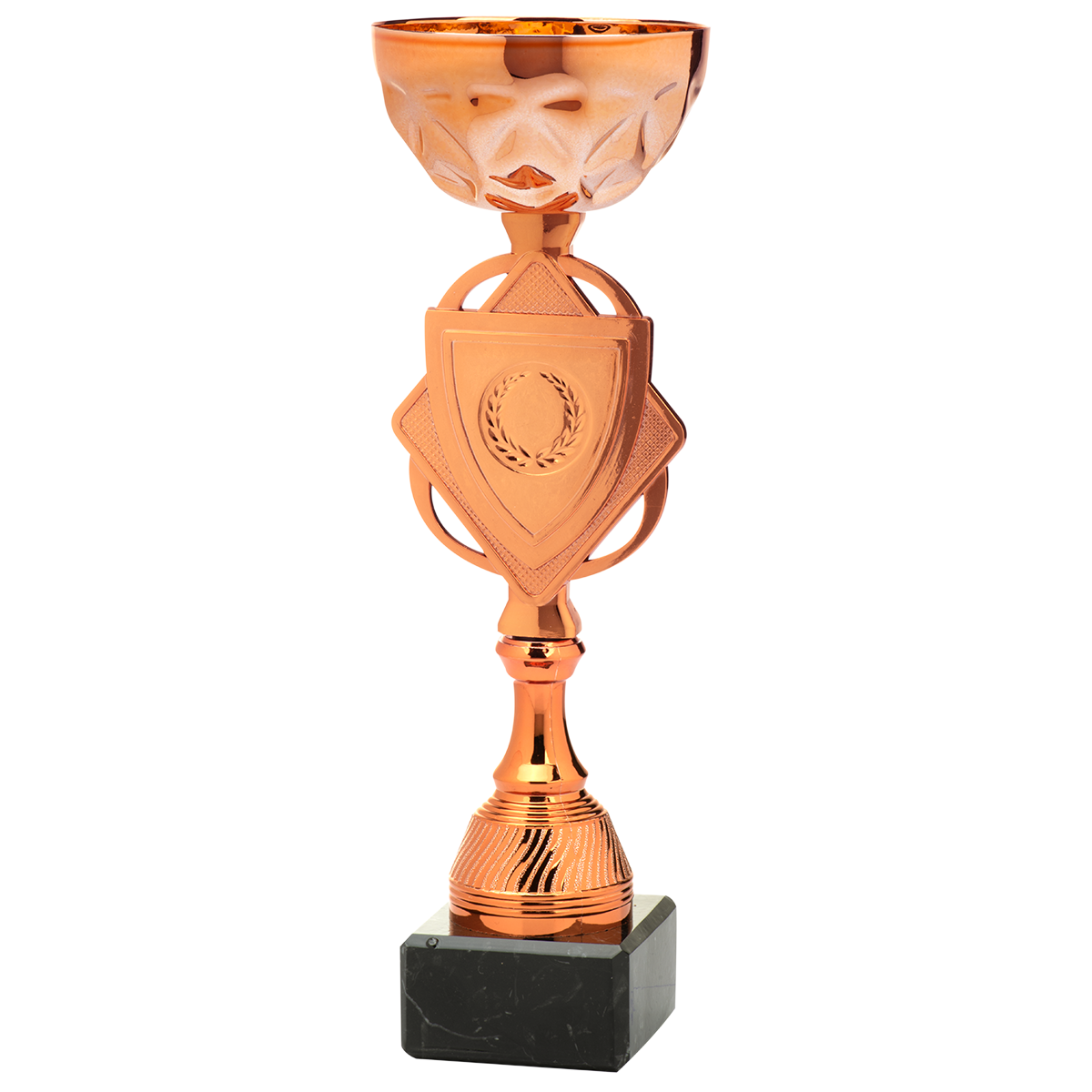 Beker brons met shildje