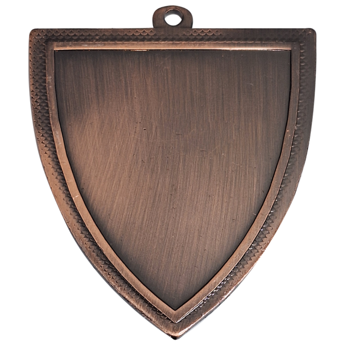 Medaille in schild vorm 55 x 50mm