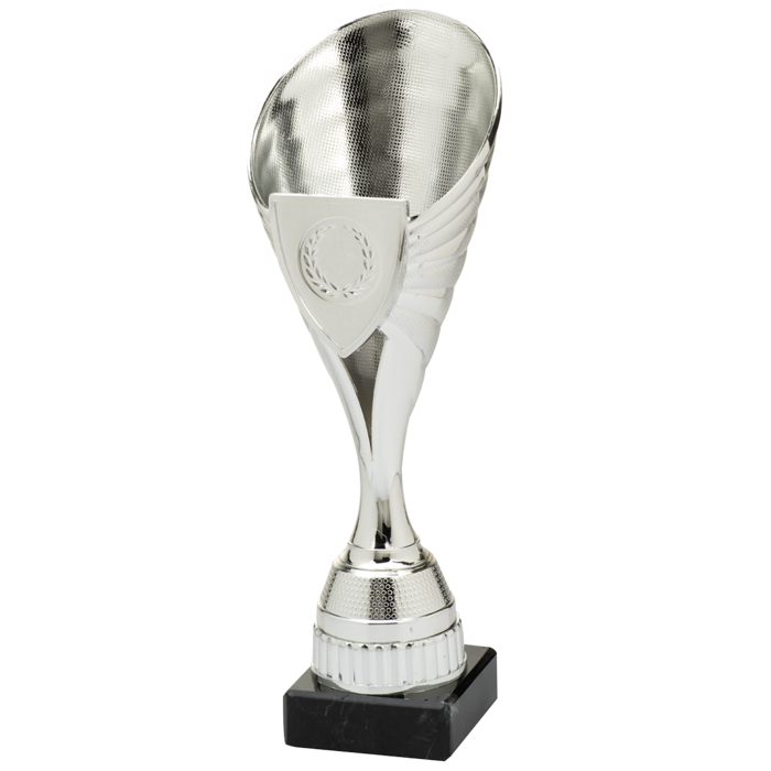 Trofee zilver  met schildje