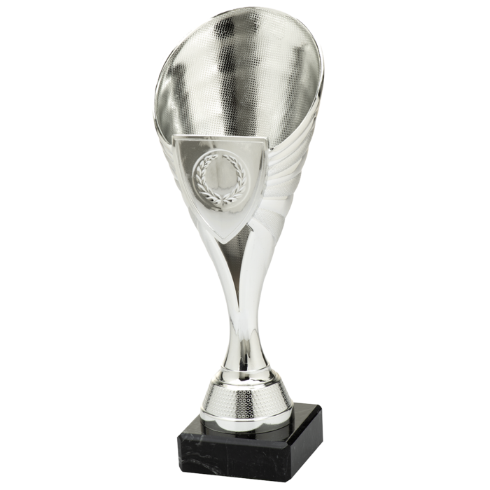 Trofee zilver  met schildje