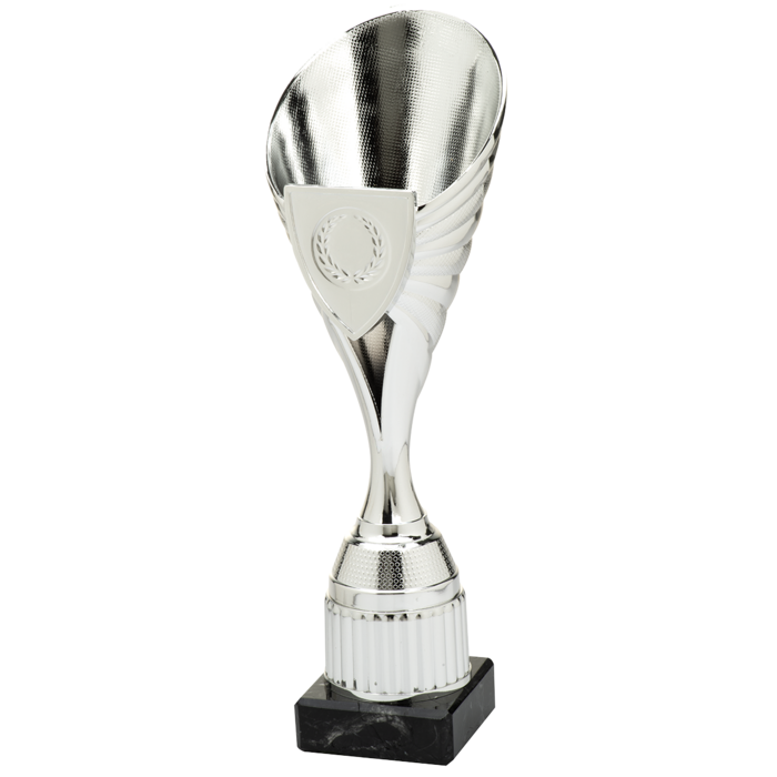 Trofee zilver  met schildje