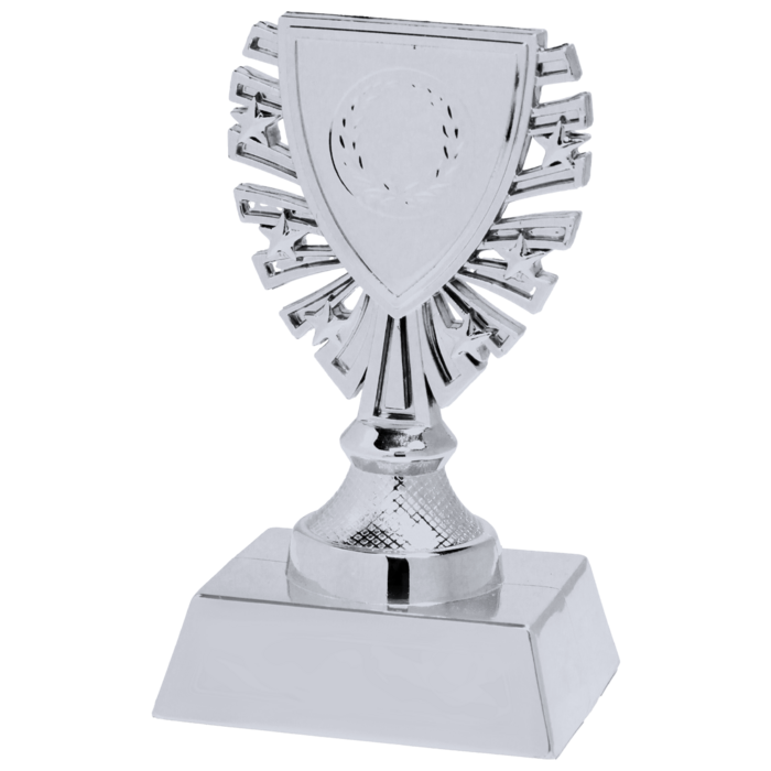 Trofee Goud, zilver en brons met schildje