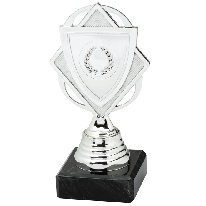 Trofee Goud, zilver en brons met schildje