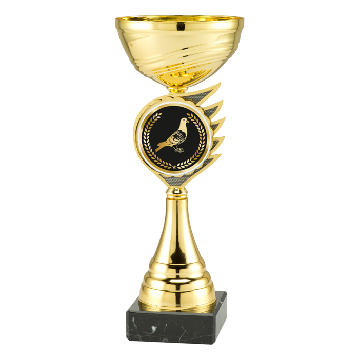 Duiven bekers met full colour disc