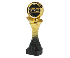 Hyrox Trofee – Goud/Zwarte Beker in 3 Hoogtes