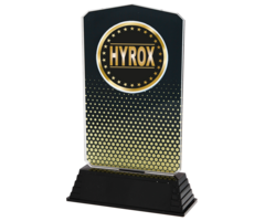 Hyrox Trofee – Kunststof Award Goud/Zwart