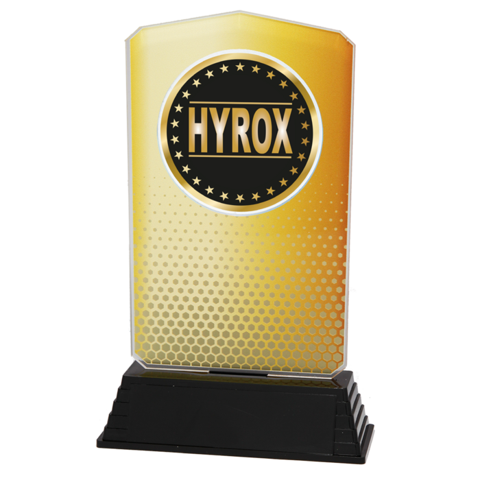 Hyrox Trofee – Kunststof Goud, zilver brons