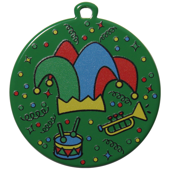 Carnavalsmedaille Jester Groen