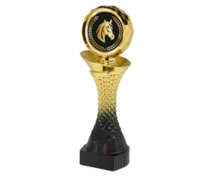 Paardensport Trofee – Goud/Zwarte Beker