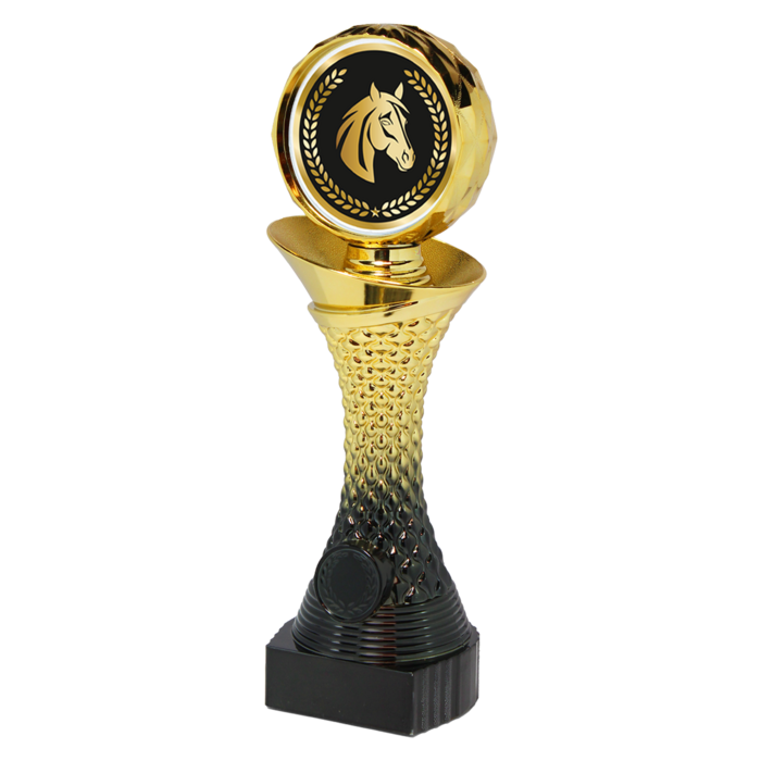 Paardensport Trofee – Goud/Zwarte Beker