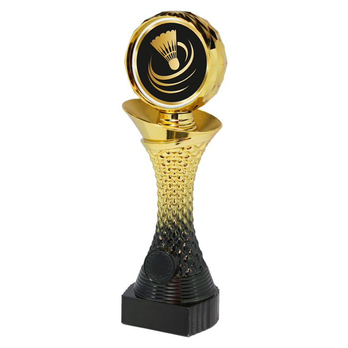 Badminton Trofee – Goud/Zwarte Beker